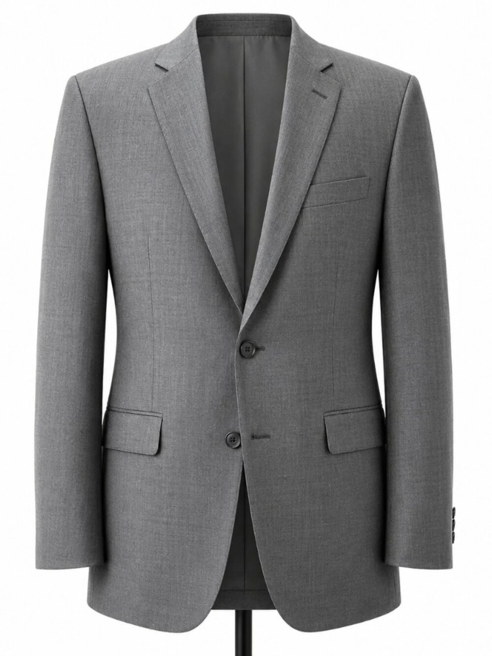 $30 SALE Michael Kors Mens Gray Wool Suit Designer Blazer Sz 44 Regular Fit‎